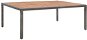 Zahradní stůl šedý 200 × 150 × 74 cm polyratan a akáciové dřevo, 46135 - Zahradní stůl