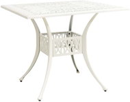 Zahradní stůl bílý 90 × 90 × 73 cm litý hliník, 315590 - Zahradní stůl