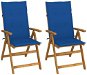 Zahradní polohovací židle s poduškami 2 ks masivní akácie, 3064069 - Zahradní židle