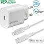 4smarts Wall Charger VoltPlug PD 20W and USB-C to Lightning Cable 1.5m white - Töltő adapter