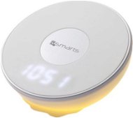 4smarts Wireless Charger VoltBeam N8 10W with Clock and LED Light - Ladegerät mit Uhr und LED - weiß - Kabelloses Ladegerät
