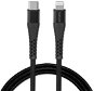 4smarts USB-C to Lightning Cable PremiumCord XXL MFi zertifiziert - 3 m - schwarz/grau - Datenkabel
