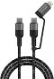 4smarts USB-C to USB-C and Lightning Cable ComboCord CL 3 m fabric monochrome - Dátový kábel