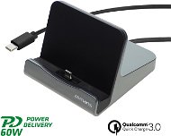 Töltőállvány 4smarts Charging Station VoltDock Tablet USB-C 60W gunmetal - Nabíjecí stojánek