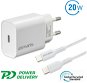 4smarts Wall Charger VoltPlug PD 20 W and USB-C to USB-C Cable 1.5 m white - Nabíjačka do siete