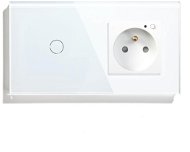 iQtech Millennium KIM1WW, Smartlife smart WiFi vypínač + zásuvka F s meraním spotreby, 16 A, biela - Smart zásuvka