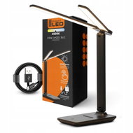 SMART LED Stolní dotyková stmívatelná pracovní LED lampička 2x5W/2 × 200 Lm/USB-C/černá barva - Table Lamp