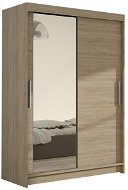 Nejlevnější nábytek Kendi VI - sonoma / zrcadlo - Šatní skříň