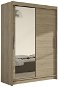 Najlacnejší nábytok Kendi VI – sonoma / zrkadlo - Šatníková skriňa