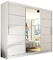Nejlevnější nábytek Ande VI - bílá / zrcadlo - Šatní skříň