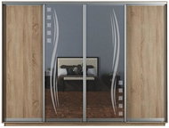 Nejlevnější nábytek Swok 300 cm - dub sonoma - Wardrobe