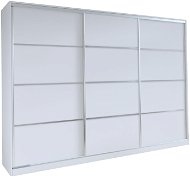 Šatní skříň Nejlevnější nábytek Litolaris 280 bez zrcadla - bílý mat - Šatní skříň