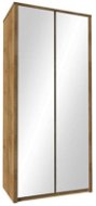 Nejlevnější nábytek Marlett 2D so zrkadlami – dub lefkas tmavý - Šatníková skriňa