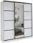 Nejlevnější nábytek Harazia 150 se zrcadlem - bílý mat - Šatní skříň