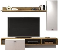 Nejlevnější nábytek Reima, dub artisan / bílá - Obývací stěna