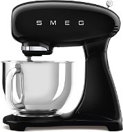 SMEG 50's Retro Style Küchenmaschine 4,8 Liter - Schwarz mit Edelstahlschüssel - Küchenmaschine