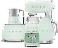 SMEG 50's Retro Style 4,8 l pastellgrüne Küchenmaschine mit Edelstahlsockel + Sieb + - Set