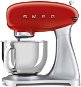 SMEG 50's Retro Style 4,8 l červený, s podstavcom z nehrdzavejúcej ocele - Kuchynský robot