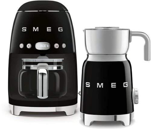 SMEG Black Retro-Style Milk Frother SMEG