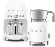 SMEG 50's Retro Style 1,4l 10 cup white + SMEG 50's Retro Style 0,6l white - Set