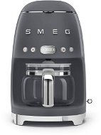 SMEG 50's Retro Style 1,4l 10 csésze, szürke - Filteres kávéfőző