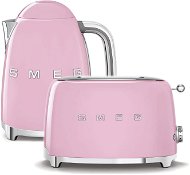Wasserkocher SMEG 50's Retro Style 1,7l rosa + Toaster SMEG 50's Retro Style 2x2 rosa - Set