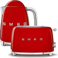 Wasserkocher SMEG 50's Retro Style 1,7l rot + Toaster SMEG 50's Retro Style 2x2 rot - Set