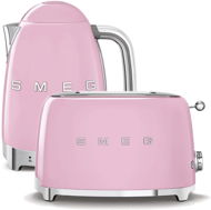 SMEG 50's Retro Style vízforraló 1,7 l LED kijelző rózsaszín + SMEG 50's Retro Sty kenyérpirító - Szett