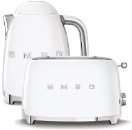 rychlovarná konvice SMEG 50's Retro Style 1,7l bílá + topinkovač SMEG 50's Retro Style 2x2 bílý 950W - Set