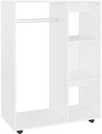 Shumee Šatníková skriňa biela 80 × 40 × 110 cm drevotrieska - Šatníková skriňa