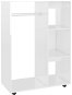 Shumee Šatníková skriňa biela s vysokým leskom 80 × 40 × 110 cm drevotrieska - Šatníková skriňa
