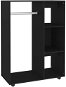 Shumee Šatníková skriňa čierna 80 × 40 × 110 cm drevotrieska - Šatníková skriňa