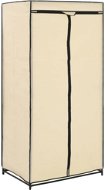 Shumee Šatníková skriňa krémová 75 × 50 × 160 cm - Šatníková skriňa