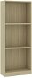 Shumee 3-poschodová knižnica dub sonoma 40 × 24 × 108 cm drevotrieska - Knižnica