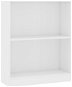 Shumee Knihovna bílá 60 × 24 × 74,5 cm kompozitní dřevo - Regál