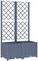 SHUMEE Truhlík s treláží, tmavě šedý 80 × 40 × 136 cm - Truhlík
