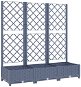 Truhlík SHUMEE Truhlík s treláží, tmavě šedý 120 × 40 × 121,5 cm - Truhlík