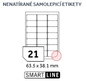 Etiketten SmartLine EL/MF-21L63.5X38.1 - Etikety