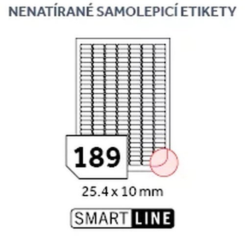 SmartLine EL/MF-189L25.4X10 - Etikett címke - Fő fotó
