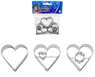SMALL HEART Set of 3 pcs 791 44 × 45 mm 2 pcs with centre, tinned - Cookie Cutter
