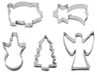 SMOLIK CHRISTMAS Small set of 5 pcs 794 25-48 mm, tinned - Cookie Cutter