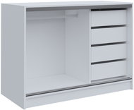 Cheapest furniture Litoralis 120, white matt - Chest of Drawers