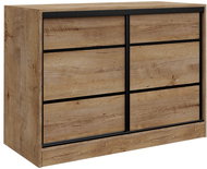 Cheapest furniture Harazia 120, oak lefkas - Chest of Drawers