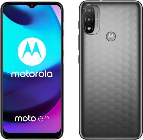 Motorola Moto E20 šedá - Mobilní telefon - Hlavní obrázek
