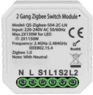 Smoot ZigBee Switch Module s nulákem dvoukanálový - Smart modul