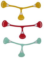 Snappi paperclip 3 pcs red / mint / dark yellow - Diaper Pins