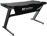 Sandberg Fighter Gaming Desk čierno/sivý - Herný stôl