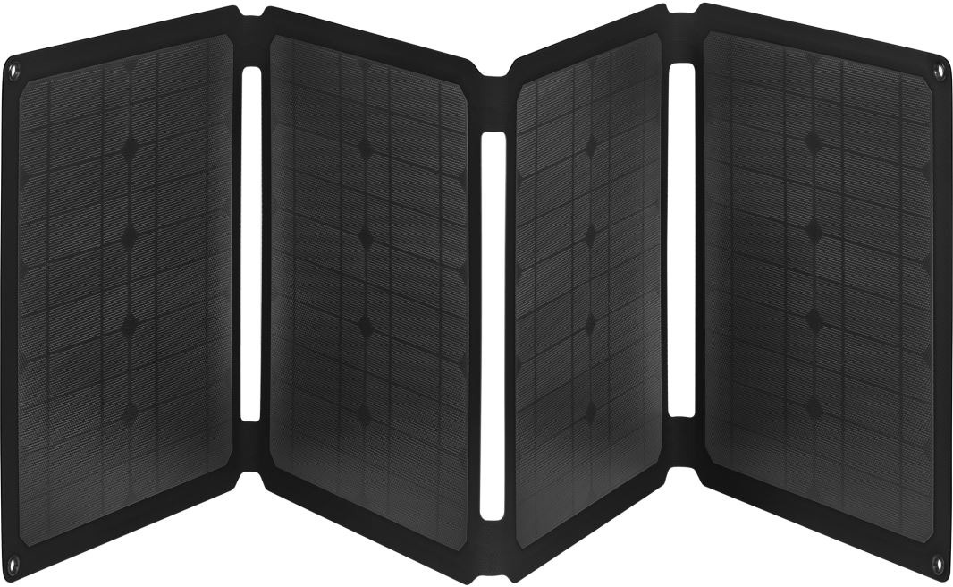 Sandberg napelemes töltő, 60W teljesítmény, QC3.0+PD+DC, fekete