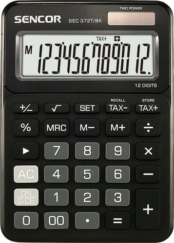 SENCOR SEC 372T/BK Black - Calculator - Main image