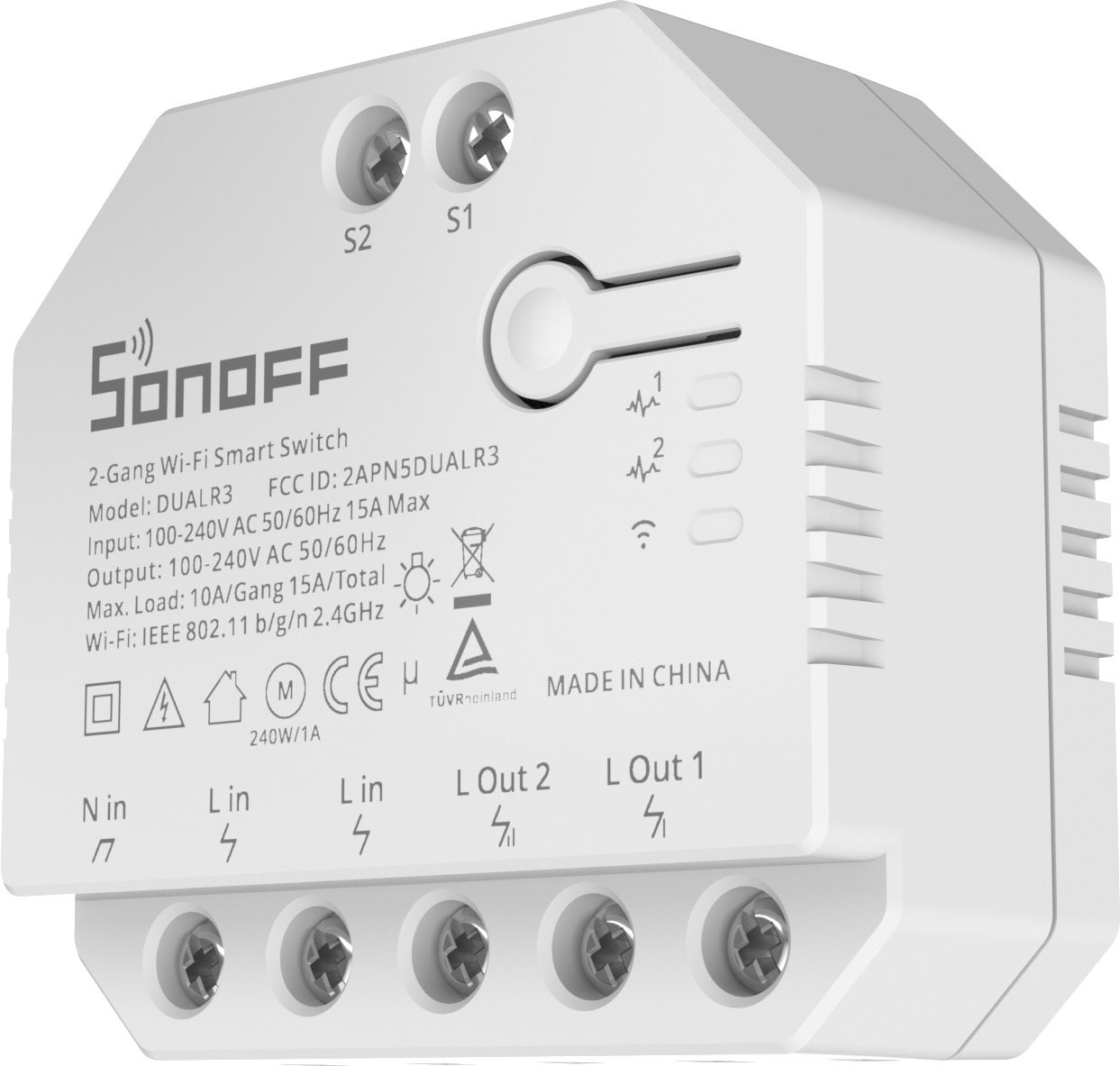 Produktbild von WiFi Smart Switch – Kontrollierte Unabhängigkeit Für Smart Home (kompatibel Mit Sonoff 4CH PRO R3) – 4 Kanäle, 3 Modi, Sprachsteuerung